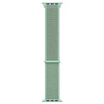 Microsonic Apple Watch Series 6 44 mm Hasırlı Woven Sport Loop Yeşil Saat Kordon