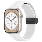 Microsonic Apple Watch Series 6 44 mm Ribbon Line Beyaz Kordon