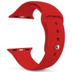 Microsonic Apple Watch Series 6 44 mm Silikon Kırmızı Kordon