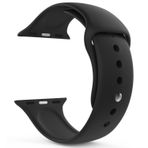 Microsonic Apple Watch Series 6 44 mm Silikon Siyah Kordon