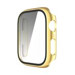 Microsonic Apple Watch Series 6 44mm için Kılıf Matte Premium Slim WatchBand Gold [Watch Series 6 44mm ile Uyumlu Kılıf - Gold]