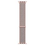 Microsonic Apple Watch Series 6 Rose Gold 44 mm Hasırlı Woven Sport Loop Kordon