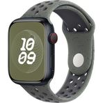 Microsonic Apple Watch Series 7 41 mm Flame Sport Band Yeşil Kordon