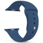 Microsonic Apple Watch Series 7 41 mm Lacivert Silikon Kordon
