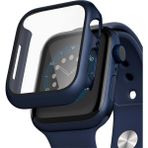 Microsonic Apple Watch Series 7 41MM Kılıf Matte Premium Slim Watchband Lacivert