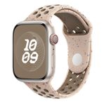 Microsonic Apple Watch Series 7 45 mm Flame Sport Band Bej Kordon