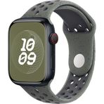 Microsonic Apple Watch Series 7 45 mm Flame Sport Band Yeşil Kordon