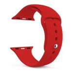 Microsonic Apple Watch Series 7 45 mm Kırmızı Silikon Kordon