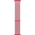 Microsonic Apple Watch Series 7 45 mm Pembe Woven Sport Loop Hasırlı Kordon