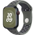Microsonic Apple Watch Series 8 45 mm Flame Sport Band Yeşil Kordon