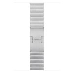 Microsonic Apple Watch Series 8 45 mm için Link Bileklik Kayış Gümüş Kordon