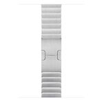 Microsonic Apple Watch Series 8 45 mm için Link Bileklik Kayış Gümüş Kordon