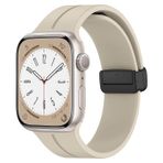 Microsonic Apple Watch Series 8 45 mm Ribbon Line Bej Kordon