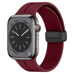 Microsonic Apple Watch Series 8 45 mm Ribbon Line Bordo Kordon