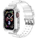 Microsonic Apple Watch Series 8 45 mm Şeffaf Transparent Clear Band Kordon