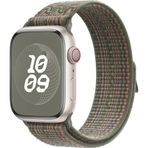 Microsonic Apple Watch Series 8 45 mm Terra Sport Loop Koyu Yeşil Kordon