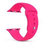 Microsonic Apple Watch Series 8 Silikon Koyu Pembe 41 mm Kordon