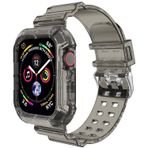 Microsonic Apple Watch Series 8 Transparent Clear Band Siyah 41 mm Kordon