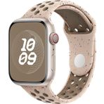 Microsonic Apple Watch Series 9 41 mm Flame Sport Band Bej Kordon