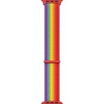 Microsonic Apple Watch Series 9 41 mm Hasırlı Pride Edition Woven Sport Loop Kordon