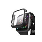 Microsonic Apple Watch Series 9 41mm Kılıf Matte Premium Slim WatchBand Siyah