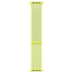 Microsonic Apple Watch Series 9 45 mm Hasırlı Woven Sport Loop Sarı Kordon