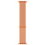Microsonic Apple Watch Series 9 45 mm Hasırlı Woven Sport Loop Turuncu Kordon