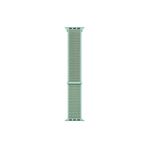 Microsonic Apple Watch Series 9 45 mm Hasırlı Woven Sport Loop Yeşil Kordon