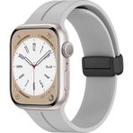 Microsonic Apple Watch Series 9 45 mm Ribbon Line Gri Kordon