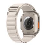 Microsonic Apple Watch Series 9 Alpine Loop Bej 41 mm Kordon