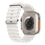 Microsonic Apple Watch Series 9 Ocean Band Beyaz 41 mm Kordon