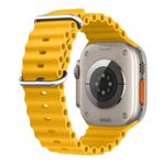 Microsonic Apple Watch Series 9 Ocean Band Sarı 41 mm Kordon