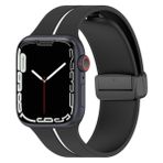 Microsonic Apple Watch Ultra 2 Ribbon Line Siyah Beyaz Kordon
