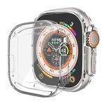 Microsonic Apple Watch Ultra 3 için Kılıf 360 Full Round Soft Silicone Şeffaf [Watch Ultra 3 ile Uyumlu Kılıf - Şeffaf]
