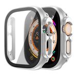 Microsonic Apple Watch Ultra için Kılıf Matte Premium WatchBand Gümüş