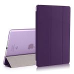 Microsonic CS150-360-ID-9.7-2018-MR Apple iPad 9.7 İnç 2018 A1893 360 Dönerli Stand Deri Mor Kılıf