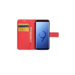 Microsonic CS150-WLT-GLX-S9P-KRZ Cüzdanlı Deri Samsung Galaxy S9 Plus Kırmızı Kılıf
