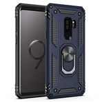 Microsonic CS220-LCV Samsung Galaxy S9 Plus Military Ring Holder Lacivert Kılıf