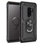 Microsonic CS220-SYH Samsung Galaxy S9 Plus Military Ring Holder Siyah Kılıf