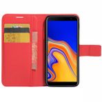 Microsonic Cüzdanlı Deri Samsung Galaxy J4 Plus Kırmızı Kılıf