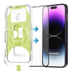 Microsonic Ekran Koruyucu Apple iPhone 15 Plus için Magic Uygulama Aparatlı Tam Kapatan Ekran Koruyucu Siyah [iPhone 15 Plus ile Uyumlu Ekran Koruyucu - Siyah]