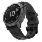 Microsonic Garmin Fenix 3 için Kordon Quick Fit Strap Band Siyah [Fenix 3 ile Uyumlu Kordon - Siyah]