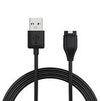 Microsonic Garmin Fenix 6S için Manyetik USB Şarj Kablosu Siyah [Universal ile Uyumlu Şarj Kablosu - Siyah]