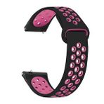 Microsonic Garmin Forerunner 245 Rainbow Sport Band Siyah Pembe Kordon
