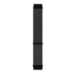 Microsonic Garmin Forerunner 265 Hasırlı Woven Sport Loop Siyah Kordon