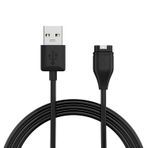 Microsonic Garmin Vivoactive 4S Manyetik USB Şarj Kablosu Siyah