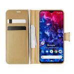Microsonic General Mobile GM 20 Pro Delux Leather Wallet Gold Cep Telefon Kılıfı