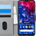 Microsonic General Mobile GM 20 Pro Fabric Book Wallet Gri Cep Telefon Kılıfı