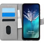 Microsonic General Mobile GM 21 Fabric Book Wallet Gri Cep Telefon Kılıfı