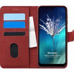 Microsonic General Mobile GM 21 Fabric Book Wallet Kırmızı Cep Telefon Kılıfı